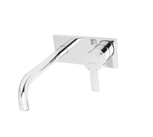 Monomando de lavabo empotrado caño 22 cm